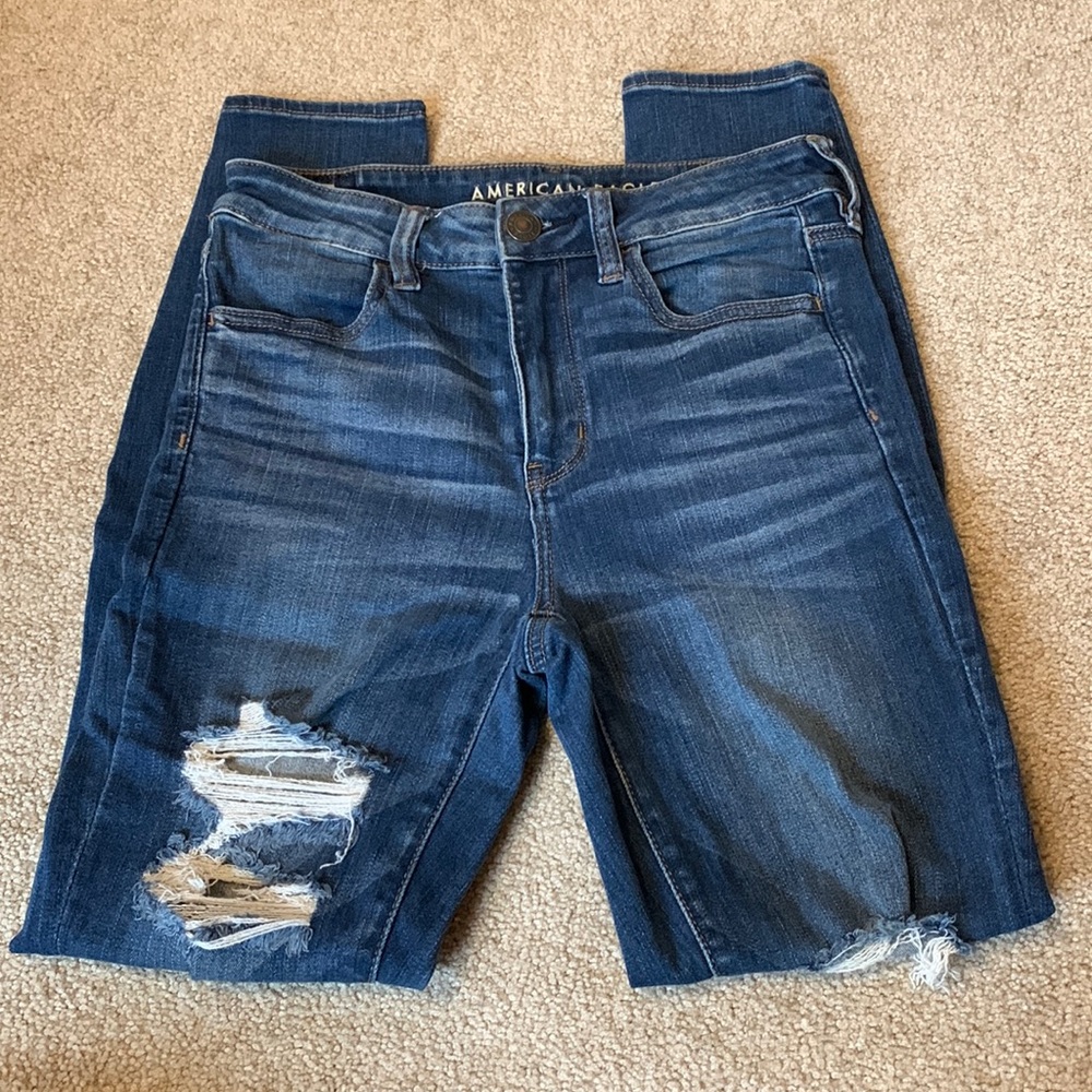High Waisted Dark Wash Jeans